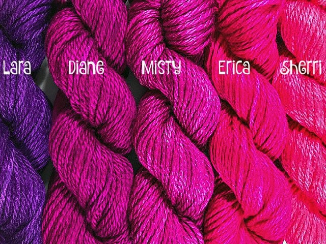 Rainbow Yarn Kit - 25 Mini Skeins - Fiber Gift Set - Hand Dyed Bamboo Cotton Yarn - 25 Skeins and Colors - Temperature Blanket Kit - Vegan