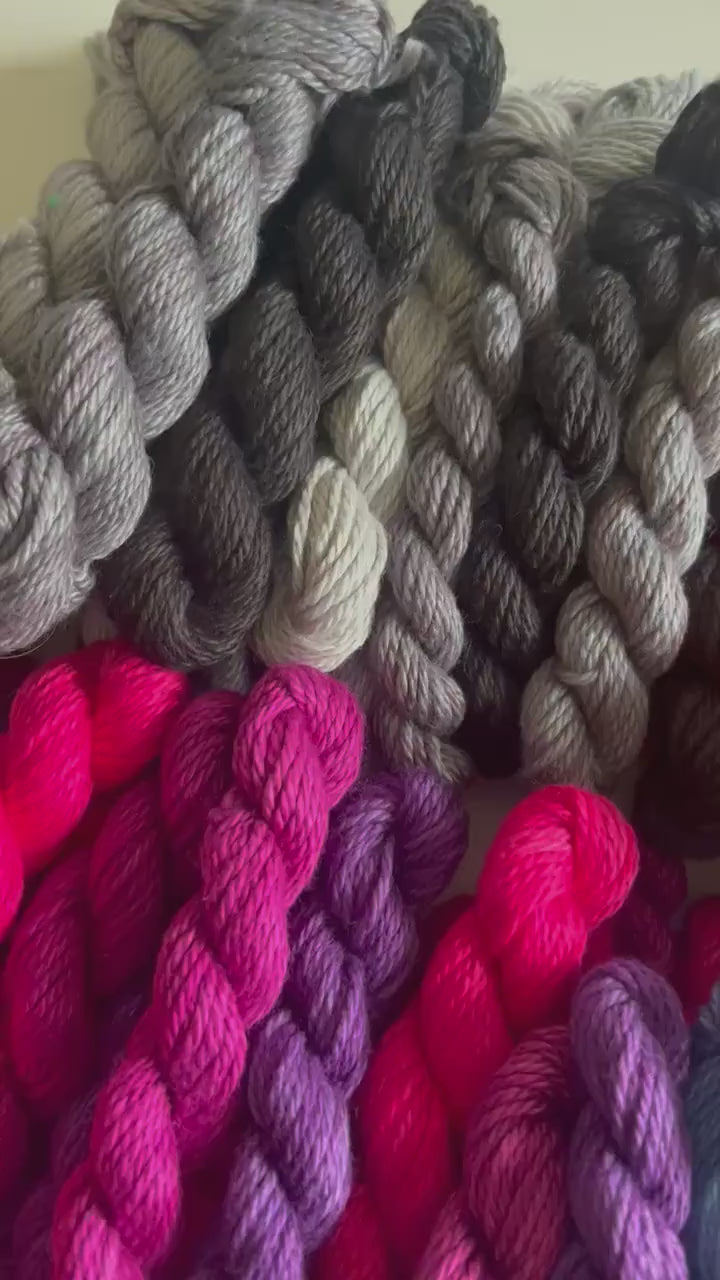Hand Dyed Vegan DK Light Worsted Scrap Yarn by the Ounce | Bamboo Cotton - Choose Color Grouping | Limited Time Product -  Ready to Ship