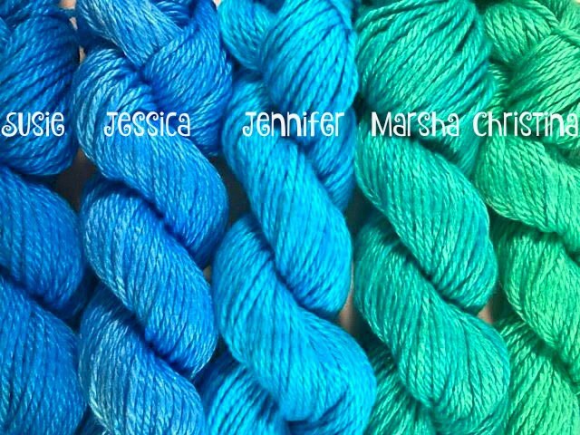 Rainbow Yarn Kit - 25 Mini Skeins - Fiber Gift Set - Hand Dyed Bamboo Cotton Yarn - 25 Skeins and Colors - Temperature Blanket Kit - Vegan