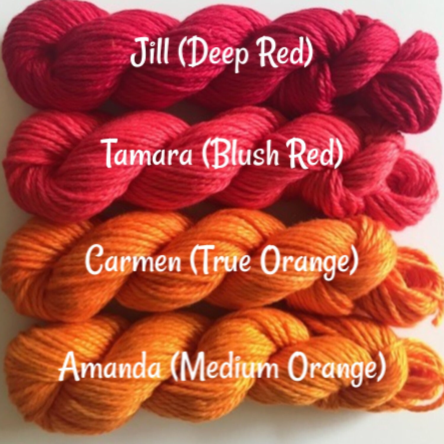 Hand Dyed Rainbow Fiber Set - Vegan (Bamboo Cotton) - Ten 53 yd DK / Light Worsted Mini Skeins - Semi Solids / Tonals - 3 Ply Baby / Sport