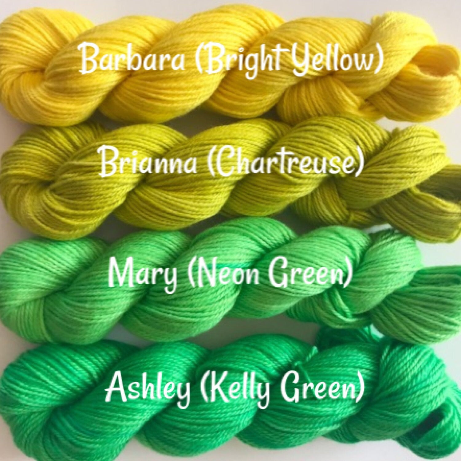 Vegan Gradient Yarn Kit - Hand Dyed Fingering / Sock Weight Mini Skeins - 10 Semi Solids / Tonals - Bamboo Cotton Artisan 3 Ply Thread Kit