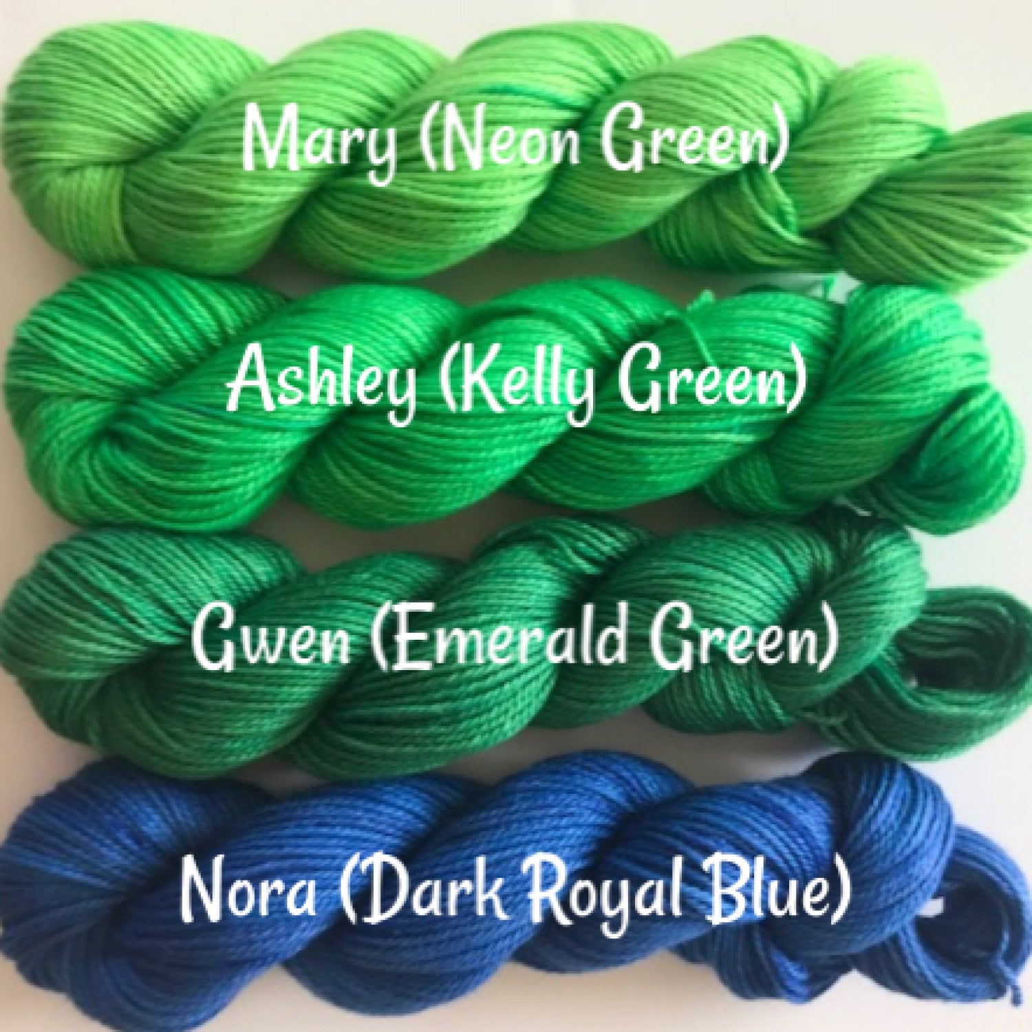 Vegan Gradient Yarn Kit - Hand Dyed Fingering / Sock Weight Mini Skeins - 10 Semi Solids / Tonals - Bamboo Cotton Artisan 3 Ply Thread Kit