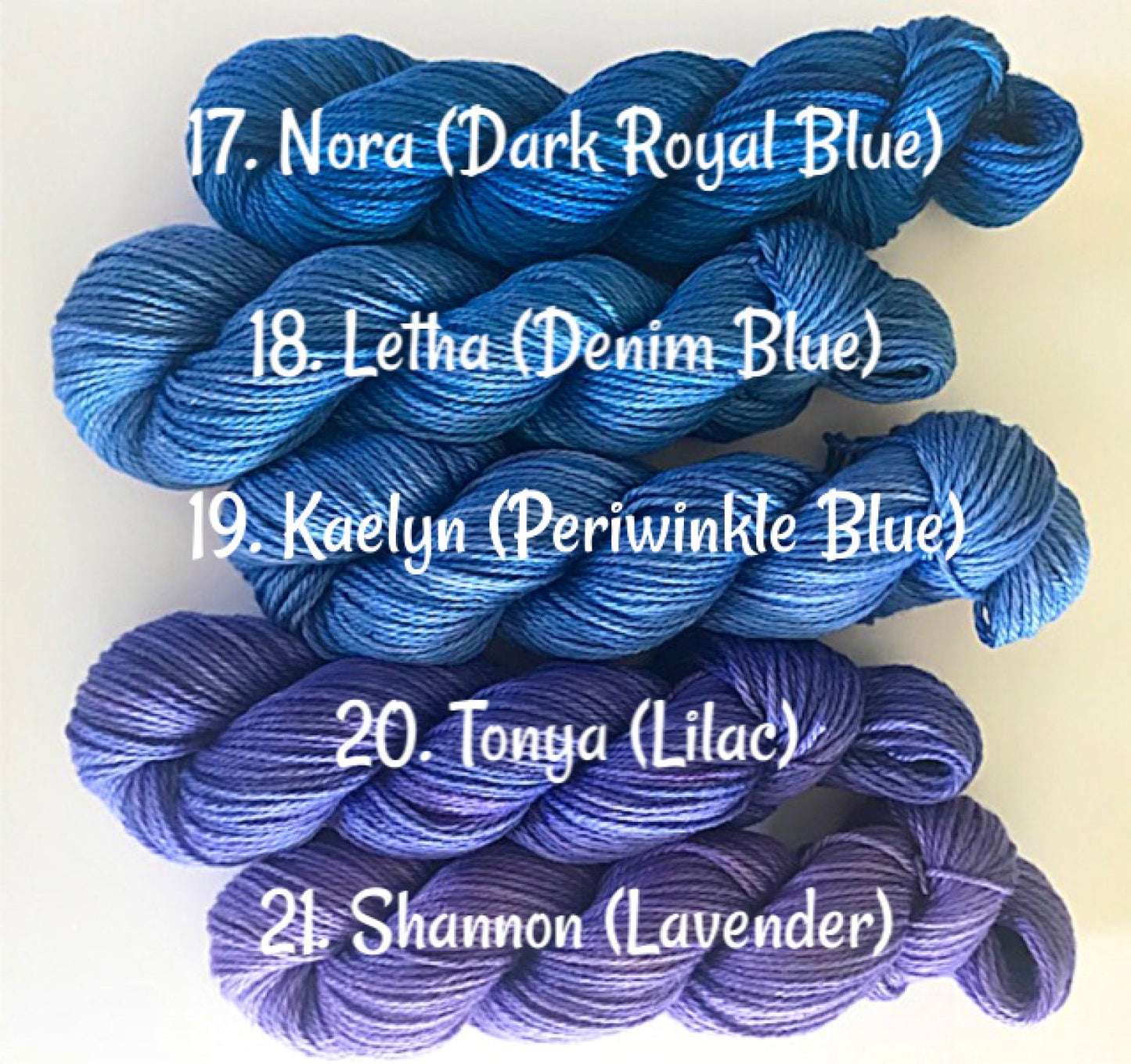 Vegan Yarn Hanks - Hand Dyed - DK / Light Worsted - Choose Your Color and Skein Size - Semi Solids and Tonals - Bamboo Cotton 3 Ply Sport