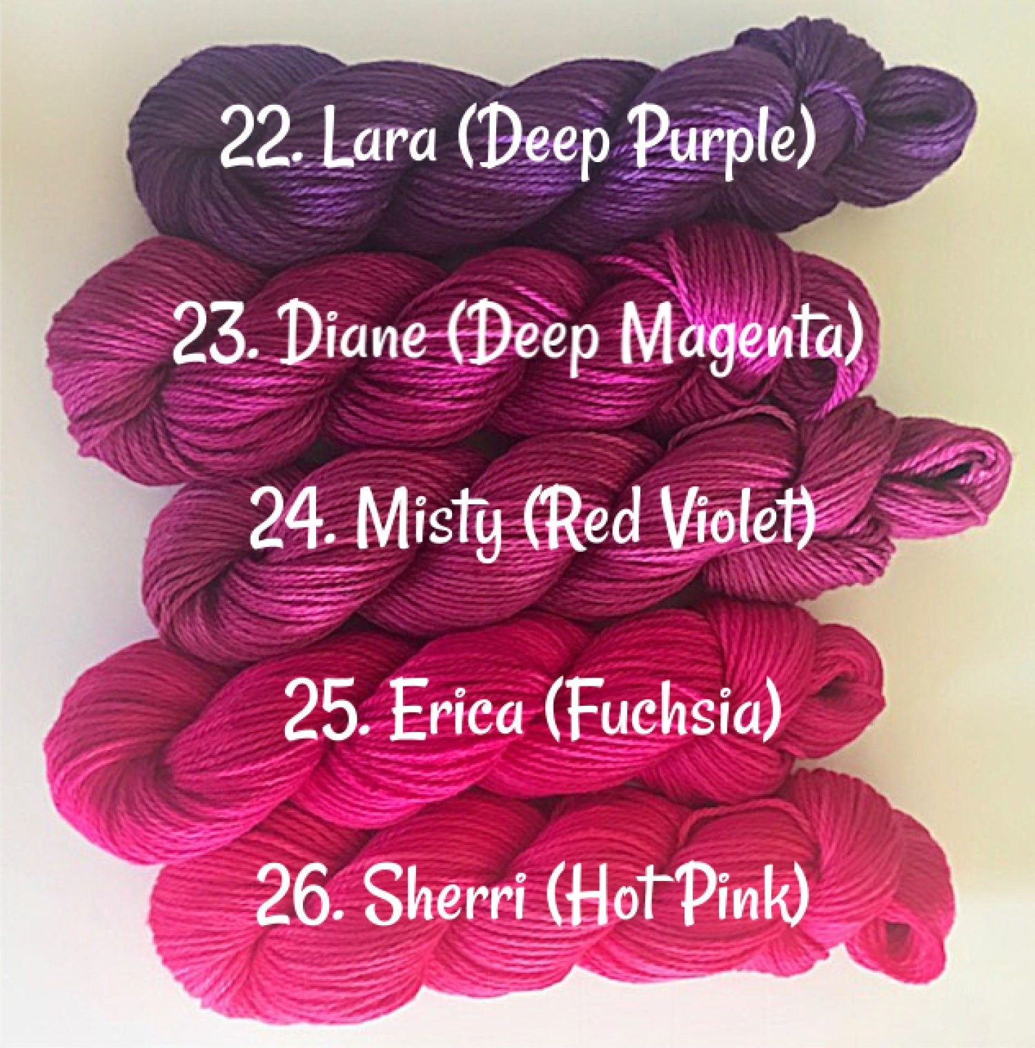 Vegan Yarn Hanks - Hand Dyed - DK / Light Worsted - Choose Your Color and Skein Size - Semi Solids and Tonals - Bamboo Cotton 3 Ply Sport