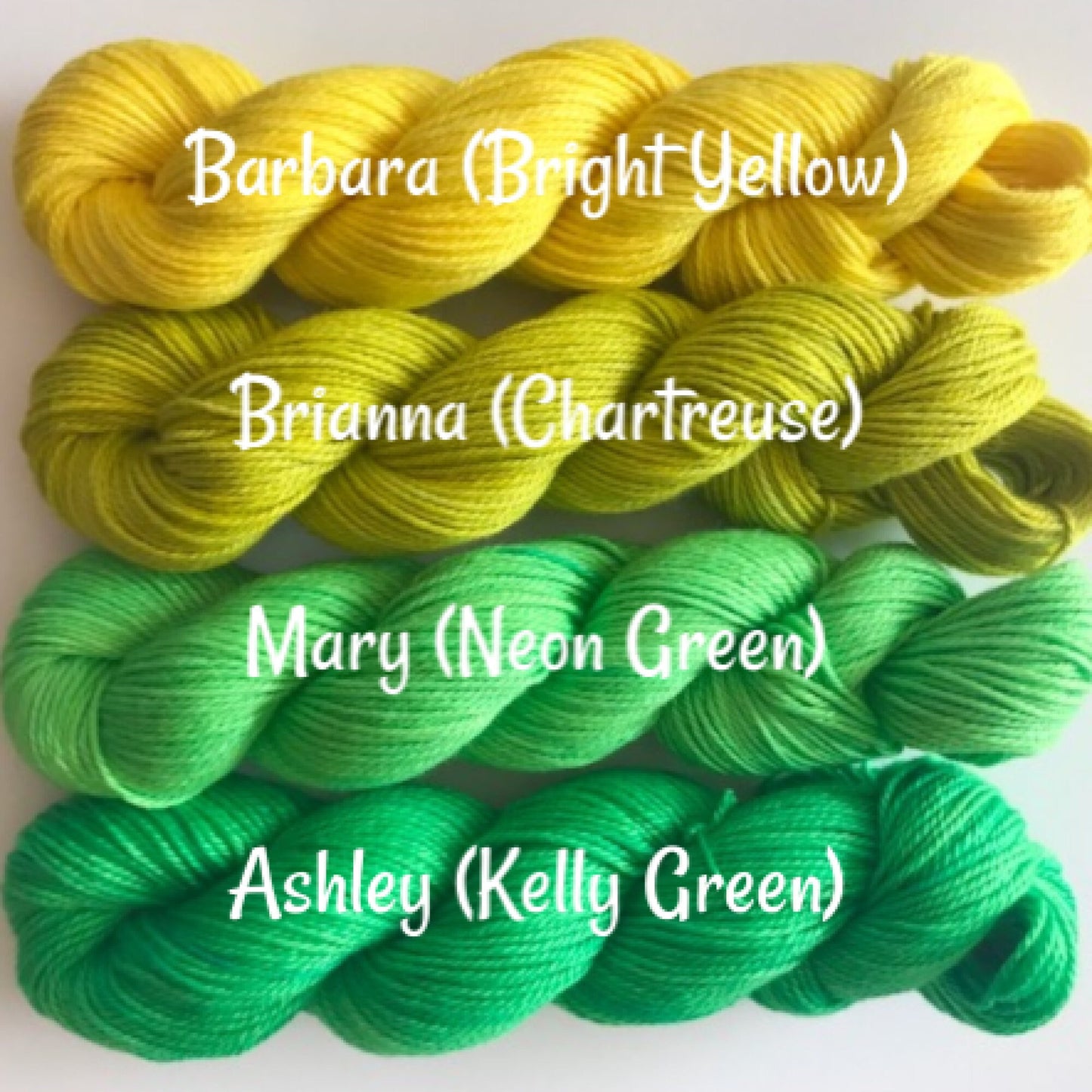 Vegan Sock / Fingering Yarn - Hand Dyed Bamboo Cotton - Choose Color & Skein Size - Yellow and Green Semi Solid - Artisan Yarn - Lace 3 Ply