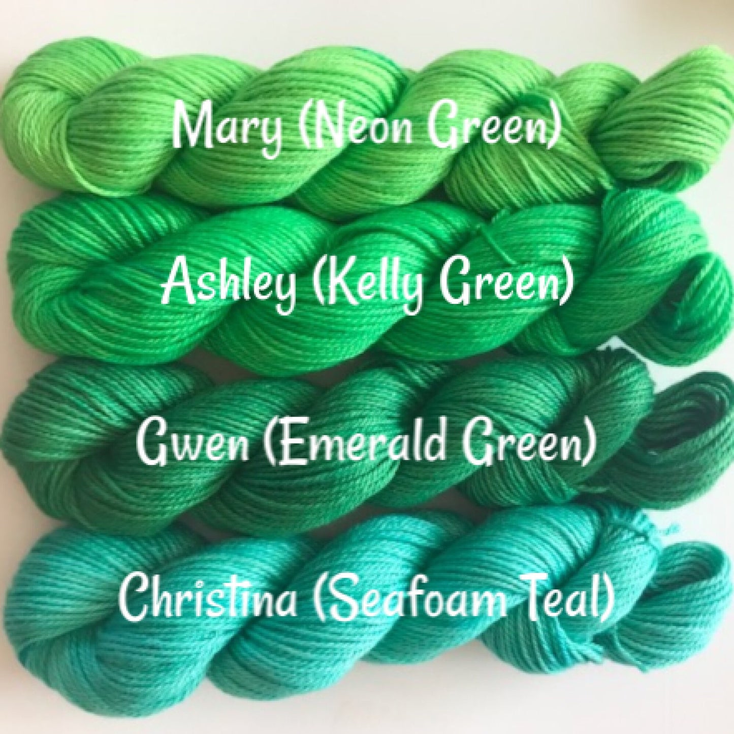 Vegan Sock / Fingering Yarn - Hand Dyed Bamboo Cotton - Choose Color & Skein Size -  Green and Teal Semi Solids/ Tonals - Artisan 3 Ply Yarn