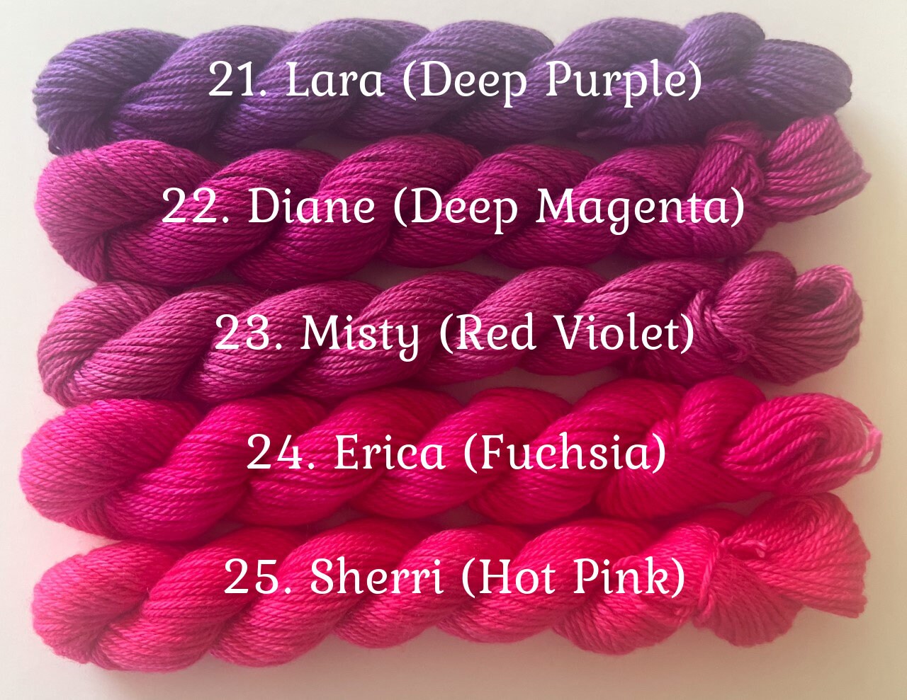 Hand Dyed Vegan Yarn Samples - 3 for 7.00 - Choose your color, receive a 3-5 yard sample on 3 different types of vegan fiber!