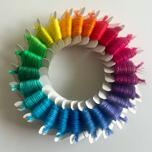 Hand Dyed Vegan Yarn Samples - 3 for 7.00 - Choose your color, receive a 3-5 yard sample on 3 different types of vegan fiber!