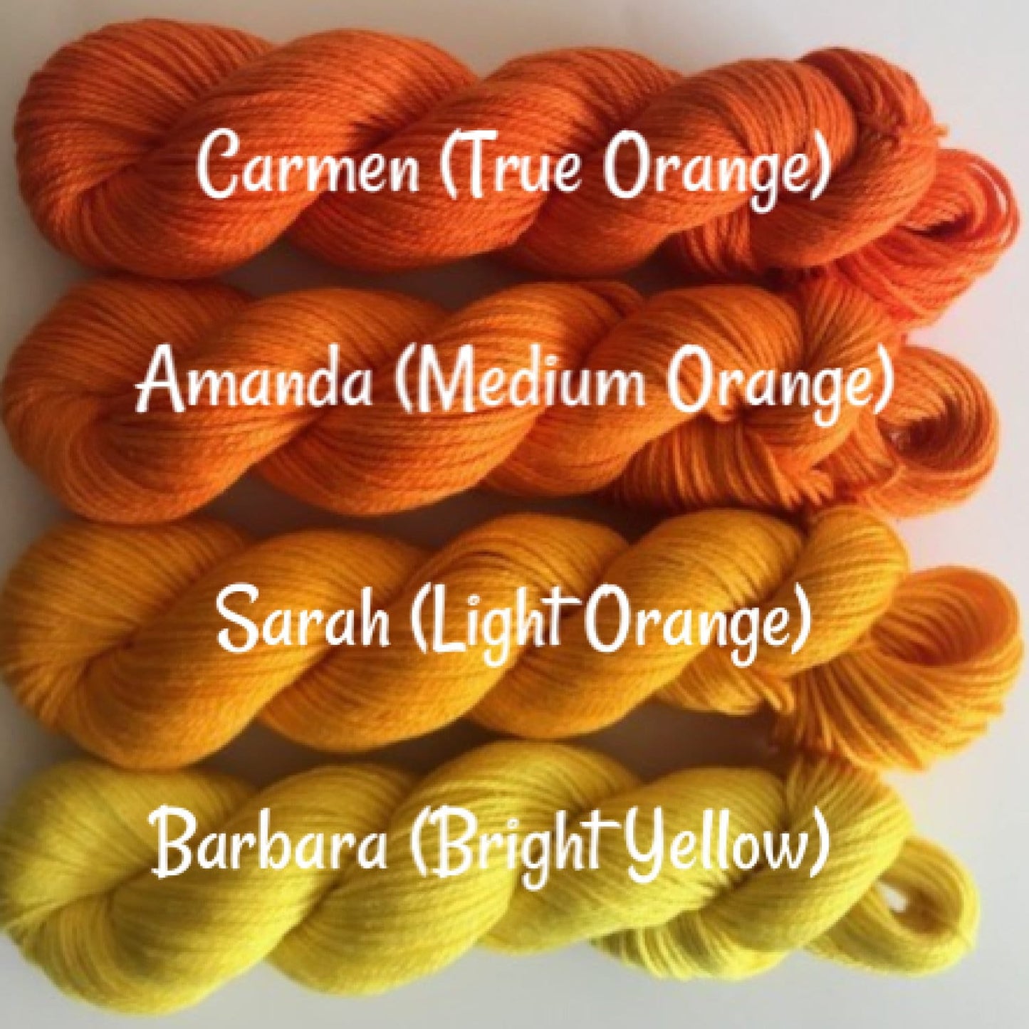 Rainbow Sock Yarn Kit (Vegan) - Fingering Weight Hand Dyed Bamboo Cotton - Semi Solid / Tonal Artisan Yarn - (10) 106 yd Mini Skeins - 3 Ply