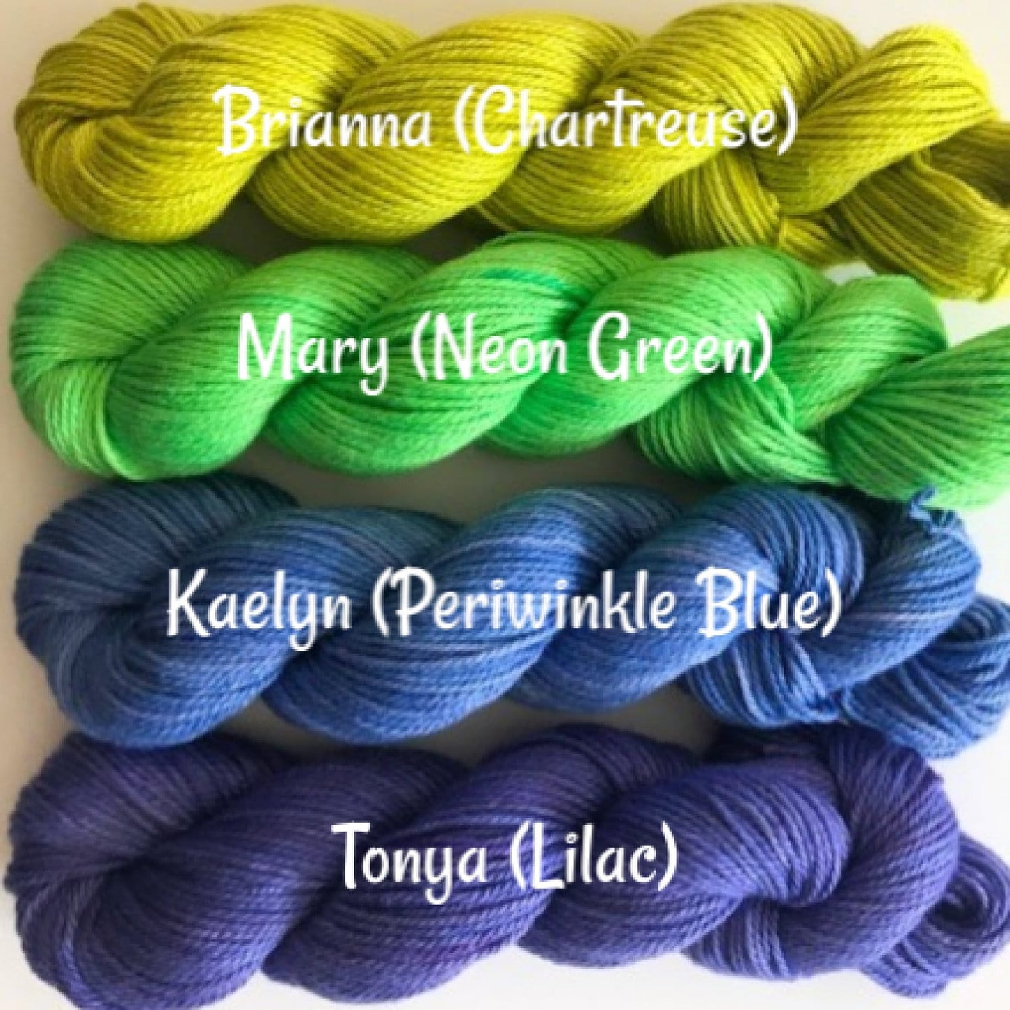 Rainbow Sock Yarn Kit (Vegan) - Fingering Weight Hand Dyed Bamboo Cotton - Semi Solid / Tonal Artisan Yarn - (10) 106 yd Mini Skeins - 3 Ply