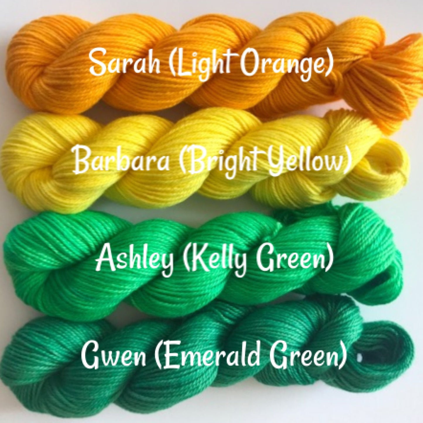 Rainbow Hand Dyed Yarn Kit - Vegan Fiber (Bamboo Cotton) - Fingering Wt Mini Skeins - Indie Dyed Artisan 3 Ply Fiber - Semi Solids & Tonals