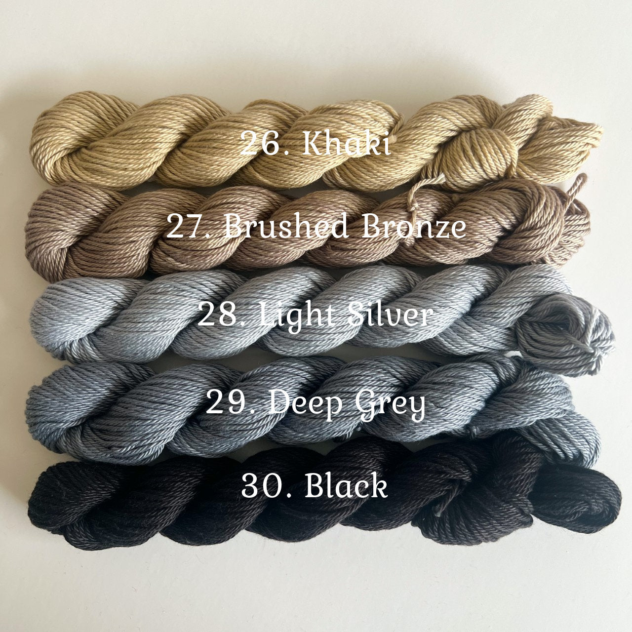 Make Your Own Yarn Kit | 54 yd mini skeins | Hand Dyed Vegan 100% Pima Cotton DK/ Sport Weight | Pick 6 to 30 Colors | 4 Ply Semisolid Yarn