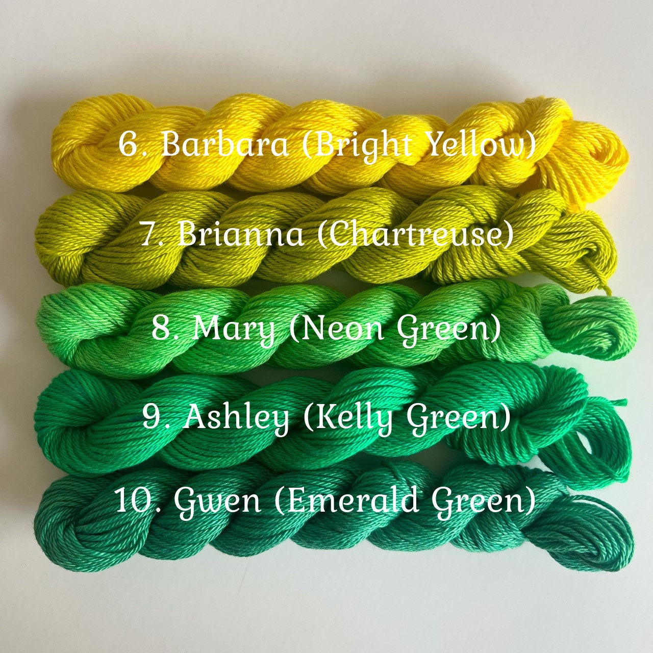 Make Your Own Yarn Kit | 54 yd mini skeins | Hand Dyed Vegan 100% Pima Cotton DK/ Sport Weight | Pick 6 to 30 Colors | 4 Ply Semisolid Yarn