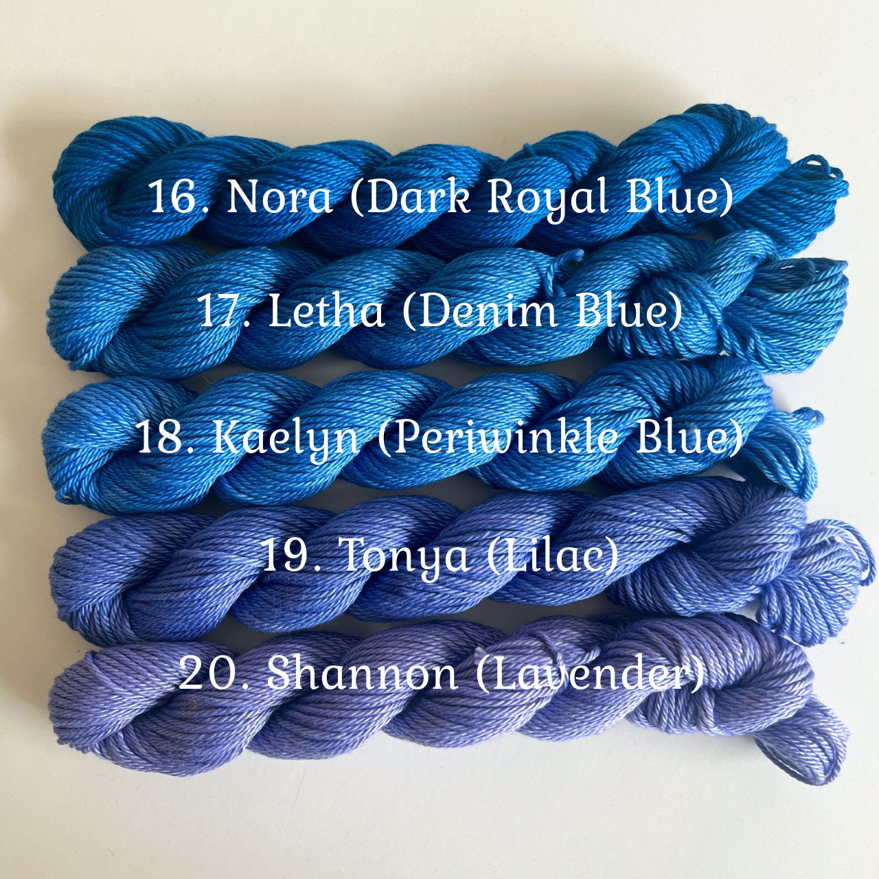 Make Your Own Yarn Kit | 54 yd mini skeins | Hand Dyed Vegan 100% Pima Cotton DK/ Sport Weight | Pick 6 to 30 Colors | 4 Ply Semisolid Yarn